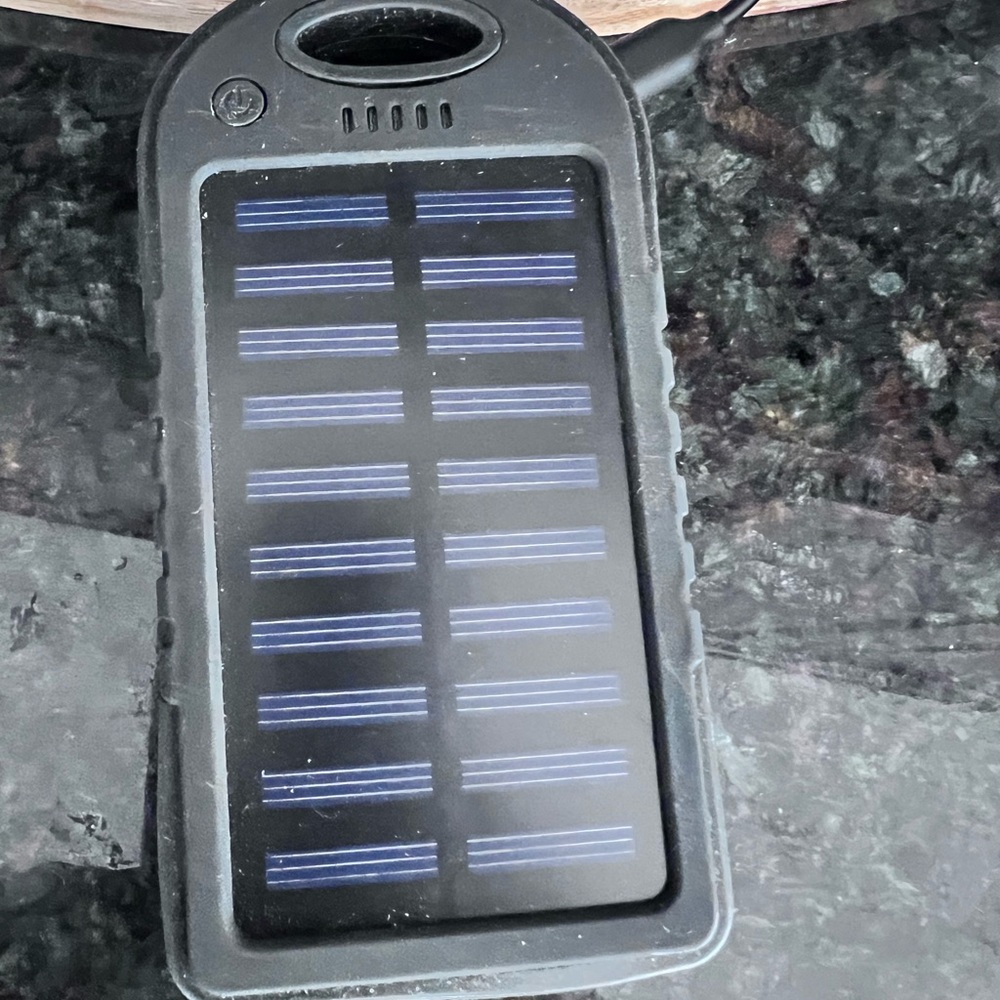 Costa 5000mAh Black Power Bank with Blue Branding USB Rubber Water Resistant